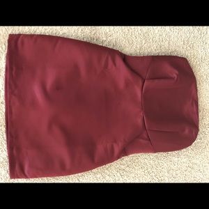 Wine color dress